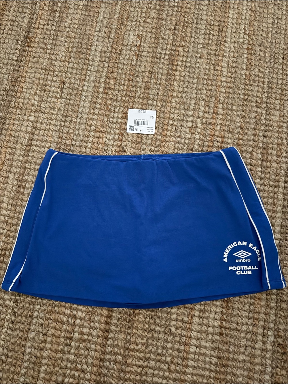 American Eagle Outfitters Royal Blue Mini Skort with White Piping